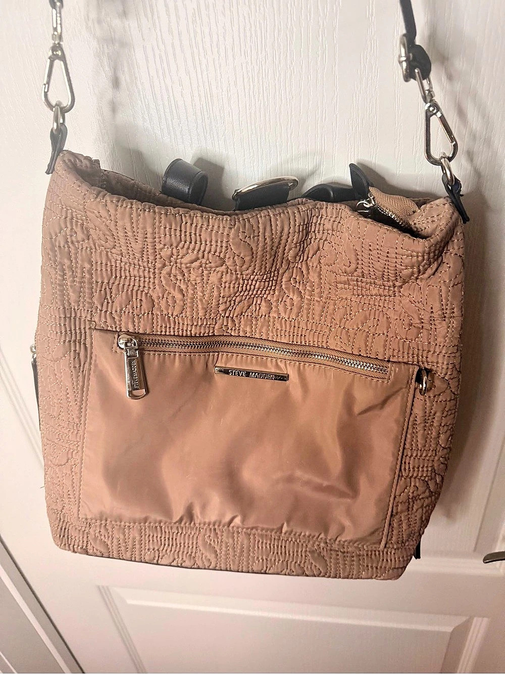 Steve Madden Brown & Black Shoulder Bag